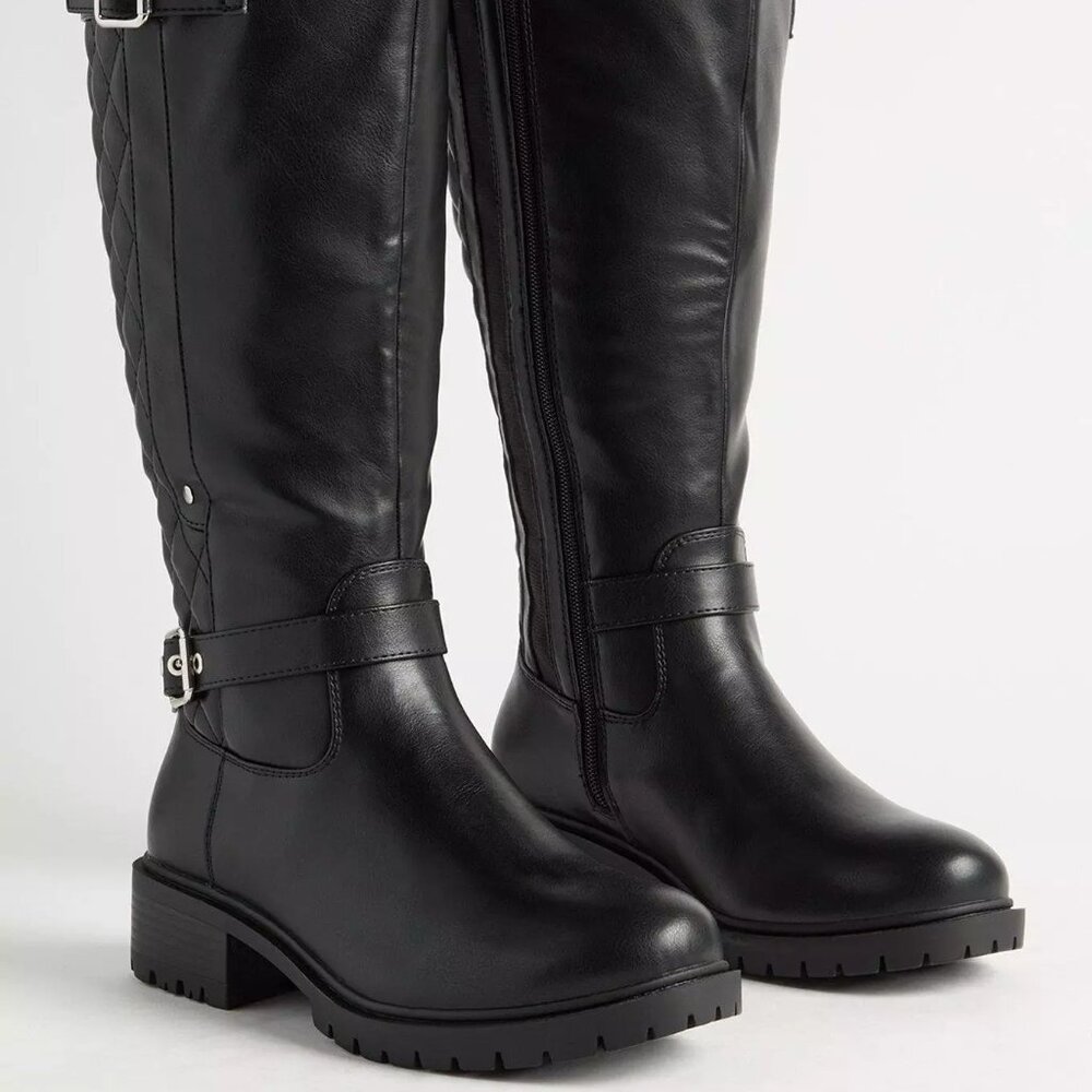 NWT Torrid Quilted Sweater Knee Boot